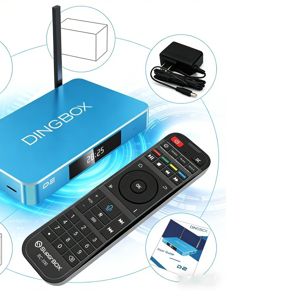 2026 Dingbox D2 6K Android TV Box - 24/7 Extended Warranty Same Day Ship
