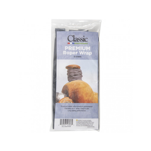 Classic Premium Roper Black Rubber Dally Wrap 10 Pack
