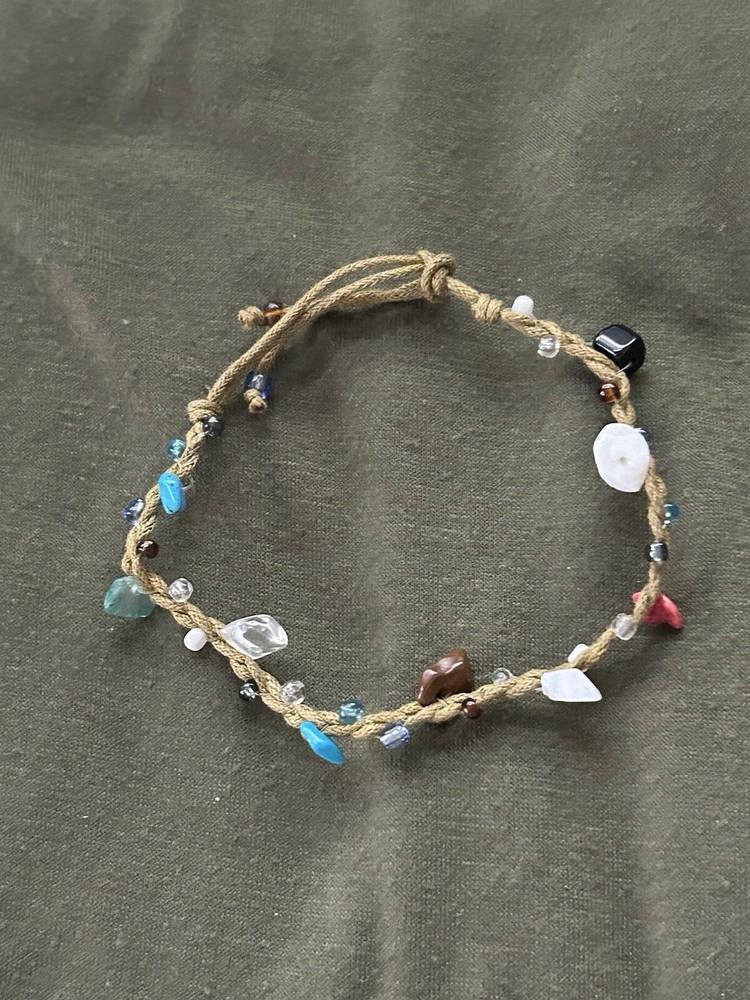 Handmade Brown Gems Bracelet
