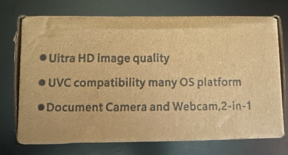 Document Camera Ultra HD 5mp USB Camera (Blue)