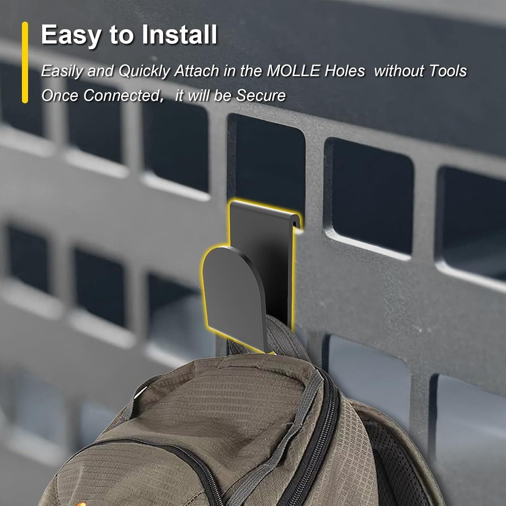 Cybertruck Bed Divider Hooks for Tesla Molle Panel Accessories, 4 each