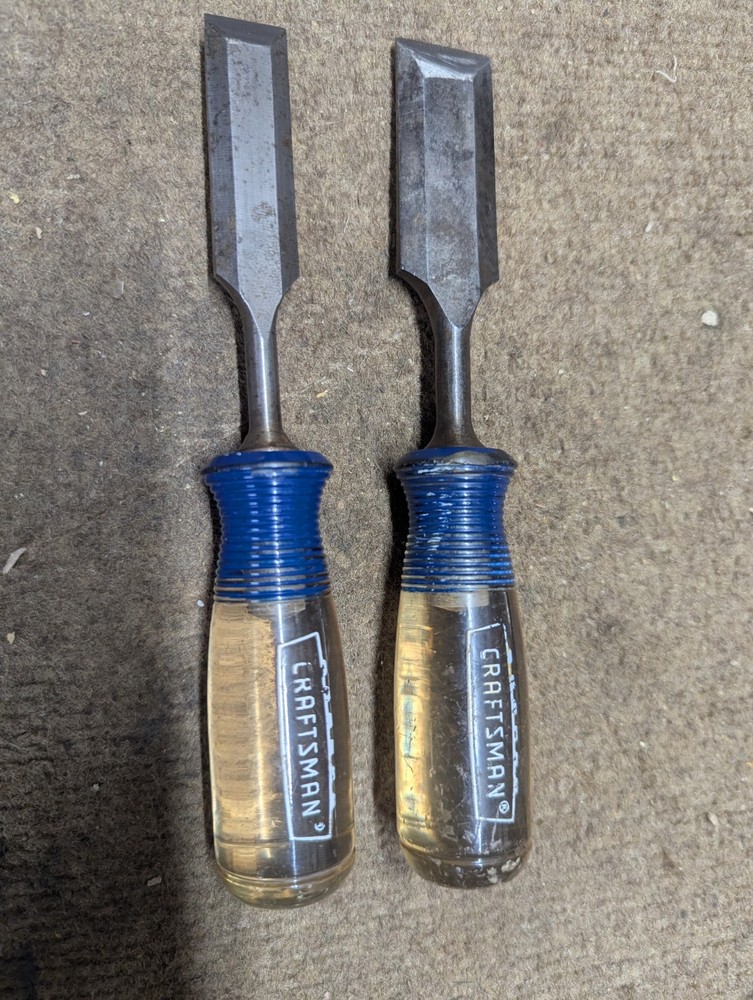 Vintage Craftsman Chisels 1",3/4"
