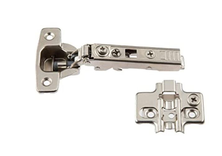 Cabinet Hinges Pack Premium Frameless Adjustable Closing Speed 10 Full Overlay