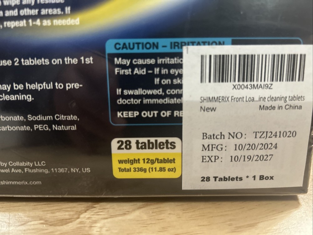 Front Load Washing Machine Cleaning Tablets 28 Tablets
