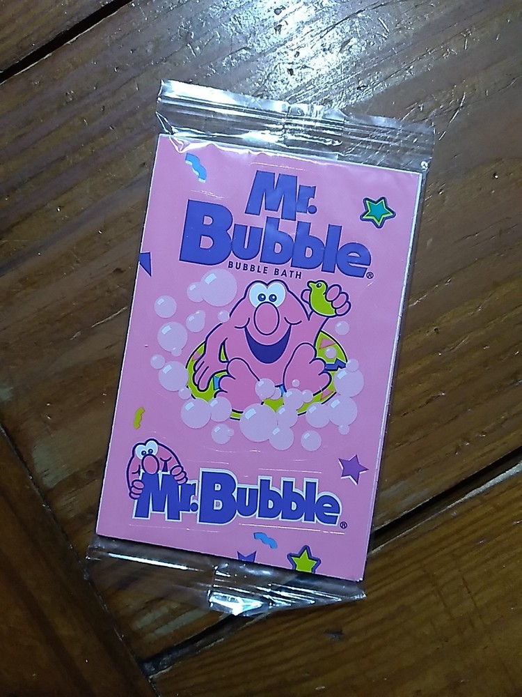 Vintage Mr. Bubble Sticker Pack - Brand New