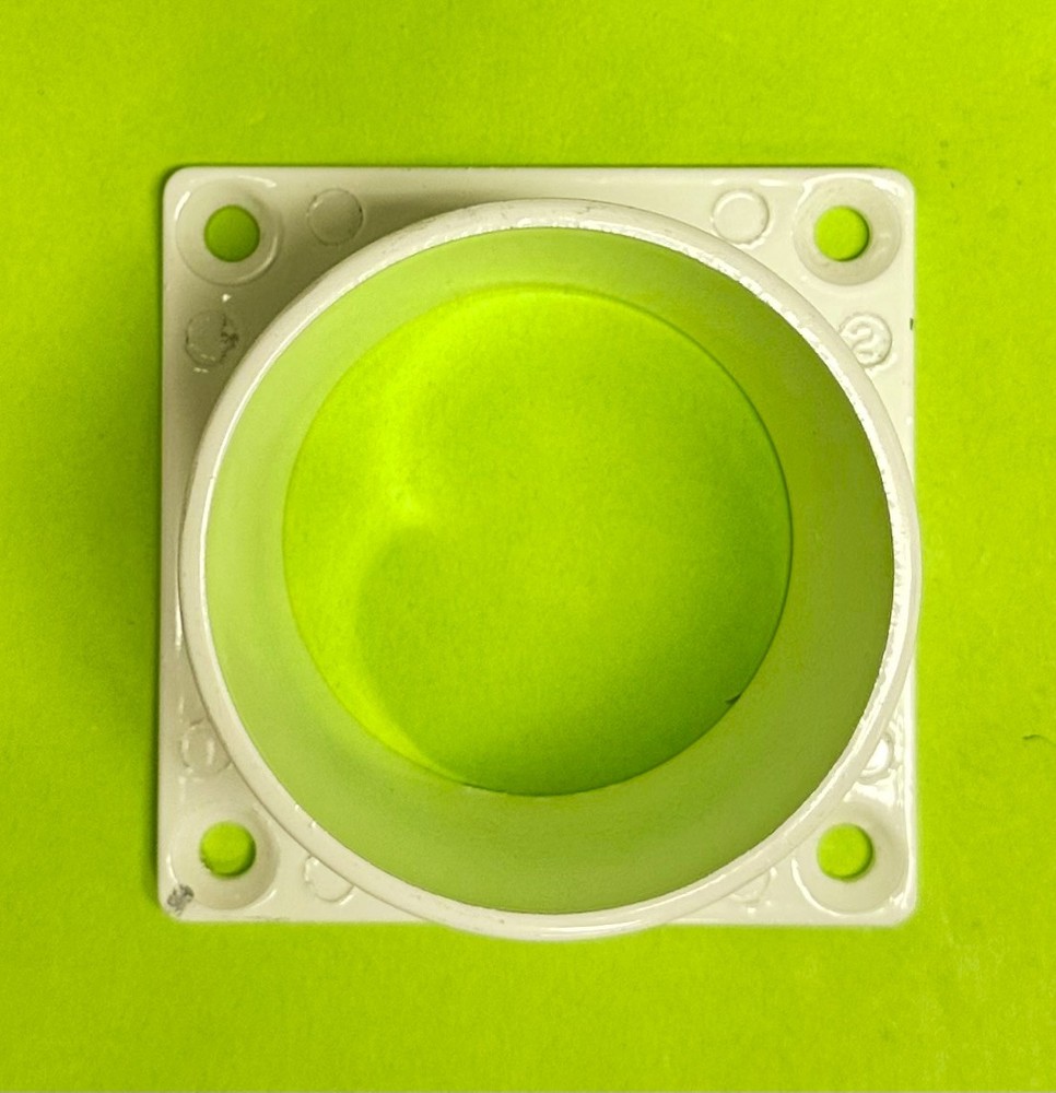 Post Light Pier Mount Column Mount 3-1/2" Square WHITE