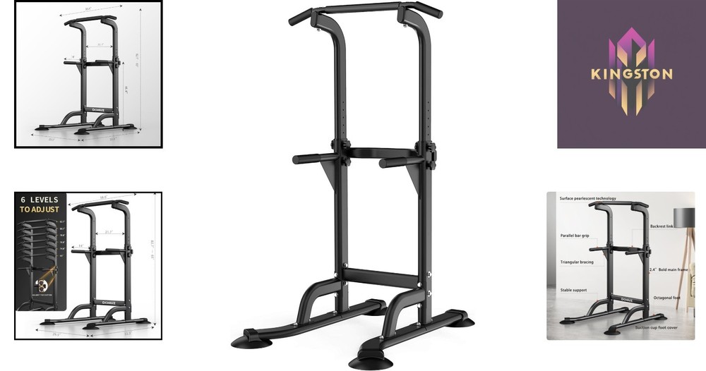 Multi-Function Home Gym Power Tower - Full Body Workout, 330 lbs Limit