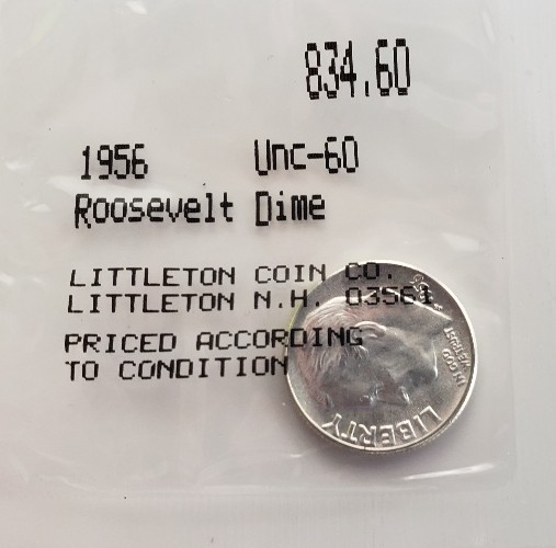 1956  Roosevelt Dime Uncirculated