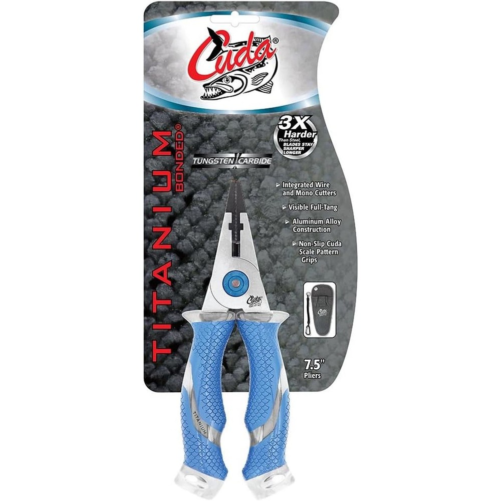 Cuda 7.5" Pliers Titanium Bonded