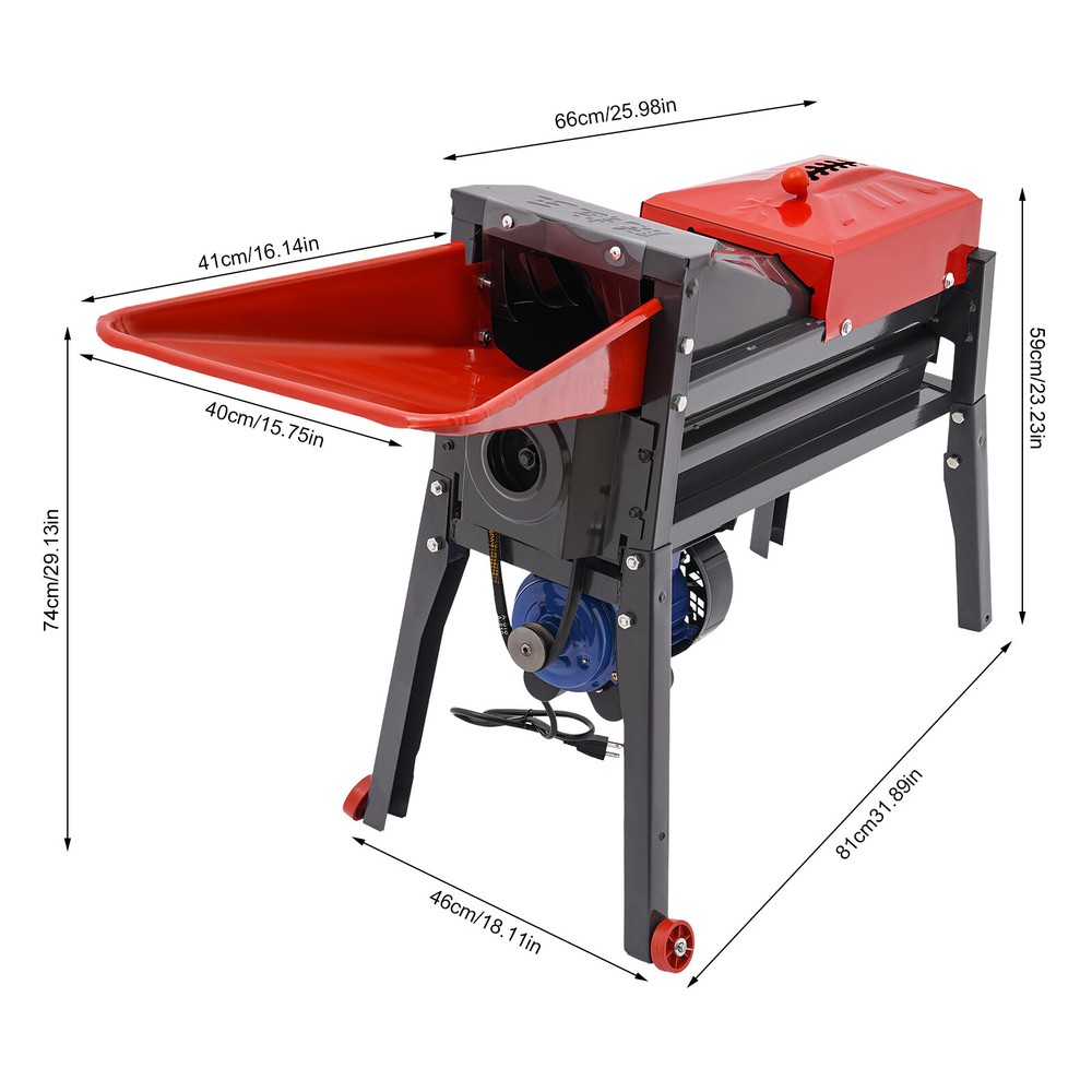 Electric Corn Thresher Sheller Threshing Stripping Machine Stripper Tool Black~