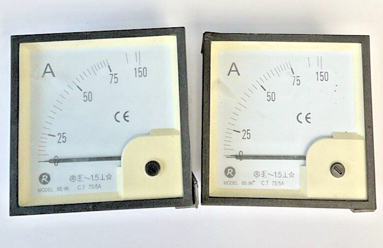 RISESUN BE-96 ANALOG PANEL METER C.T 75/5A ***LOTOF2***