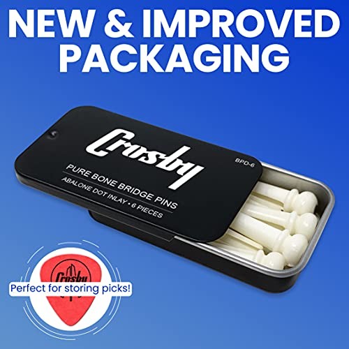 Slotted Pure Bone Bridge Pins with Abalone Slotted Bone White - Abalone Dot