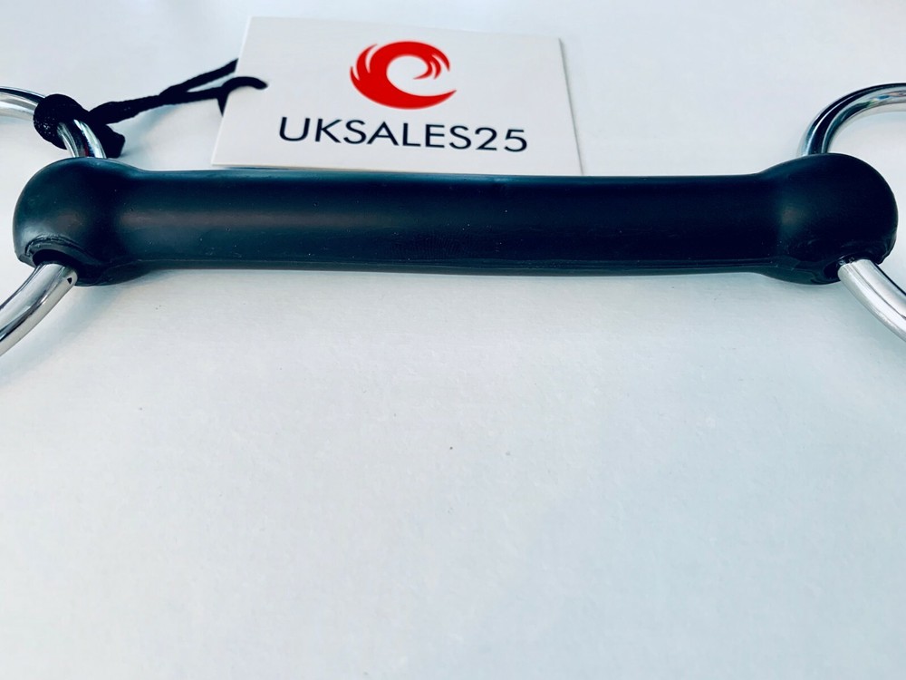 Loose Ring Rubber Mouth Snaffle Bit (UKSALES25®) *SAME DAY DISPATCH*