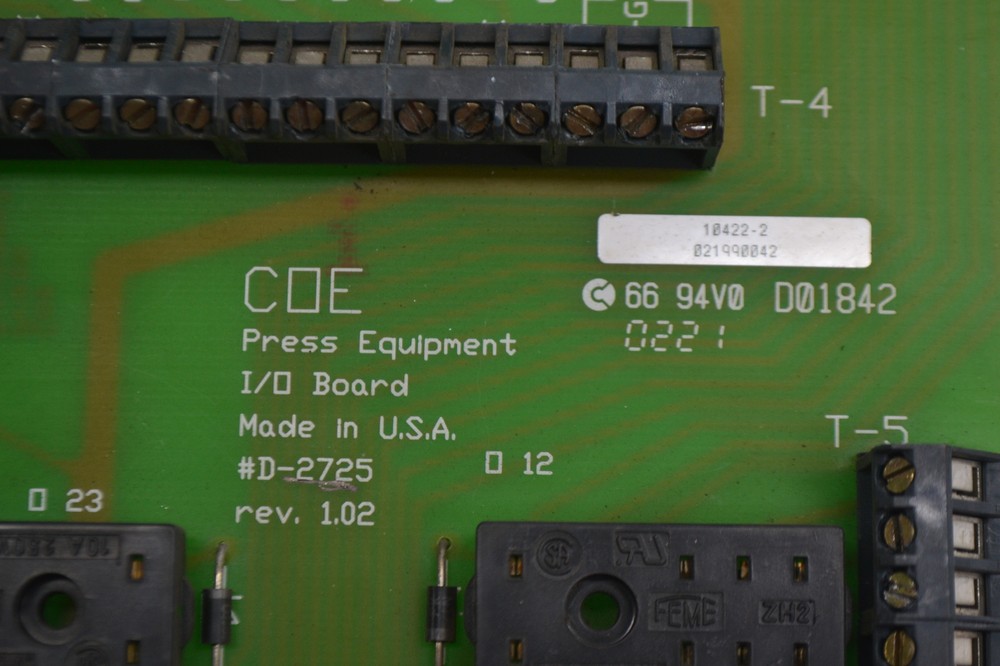 COE D-2725 I/O BOARD UNMP