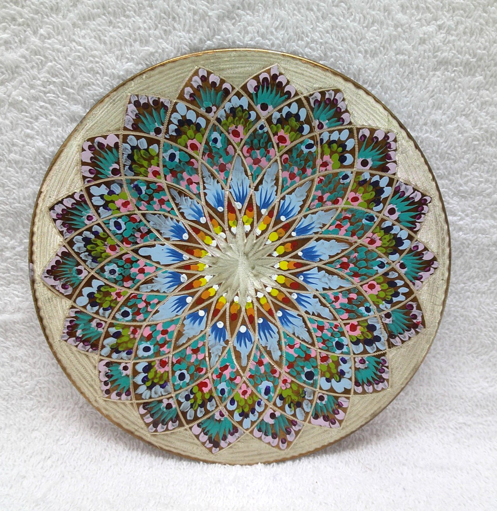 Baysal Etched & Painted Copper Plate
