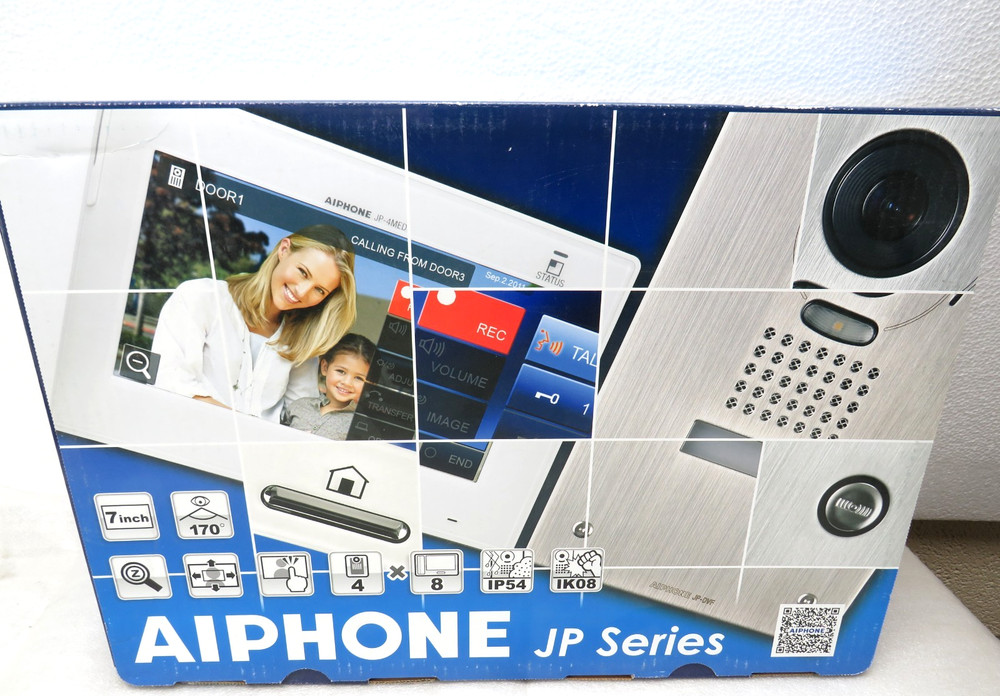Aiphone JPS-4AED 7" Touchscreen Video Intercom Set (JP-4MED + JP-DA) [CTD]