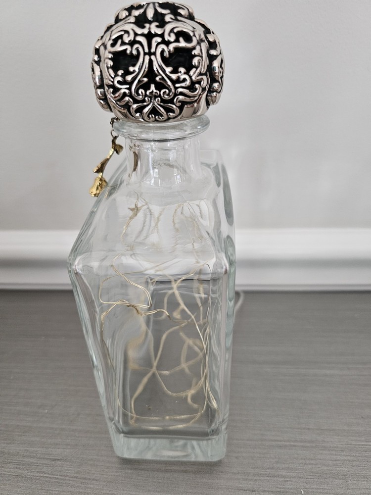 Deleon Platinum Tequila Bottle Repurposed, Lighted Bar Decor