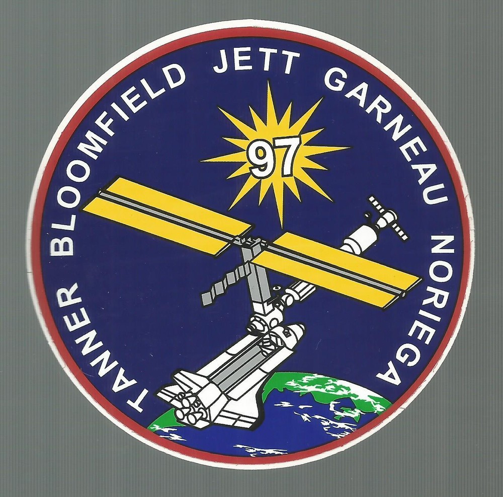 NASA SHUTTLE ENDEAVOUR STS-97 CREW PATCH SPACE DECAL STICKER 4"