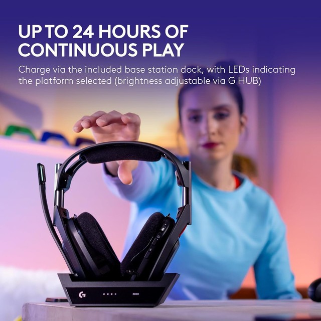 Logitech Astro A50 Wireless Gaming Headset w Base Station White
