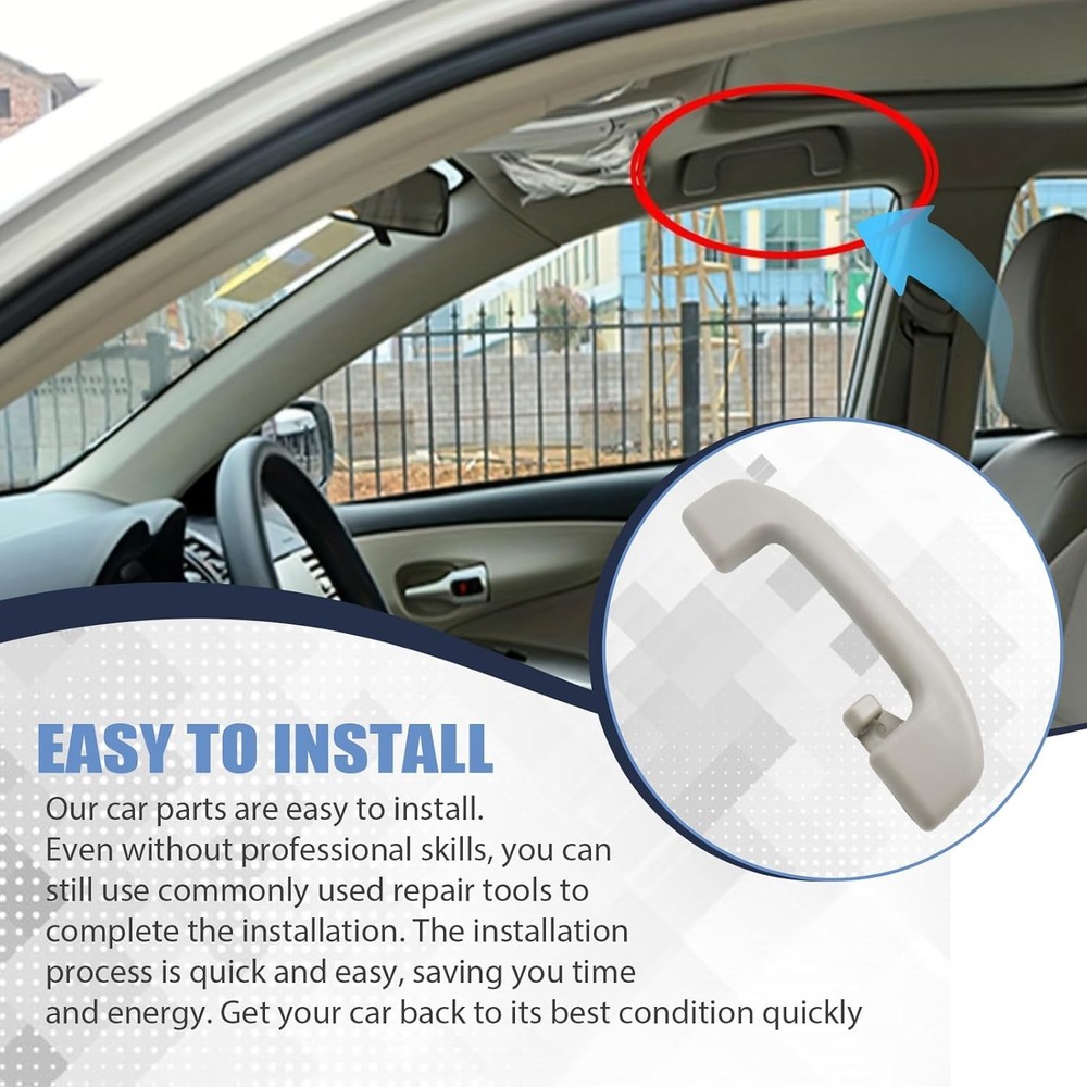 Car Roof Pull Grab Handle, Replace 73940-6CA0A, Compatible wi Style: With Hook