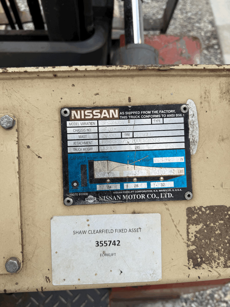 NISSAN 80 FORKLIFT