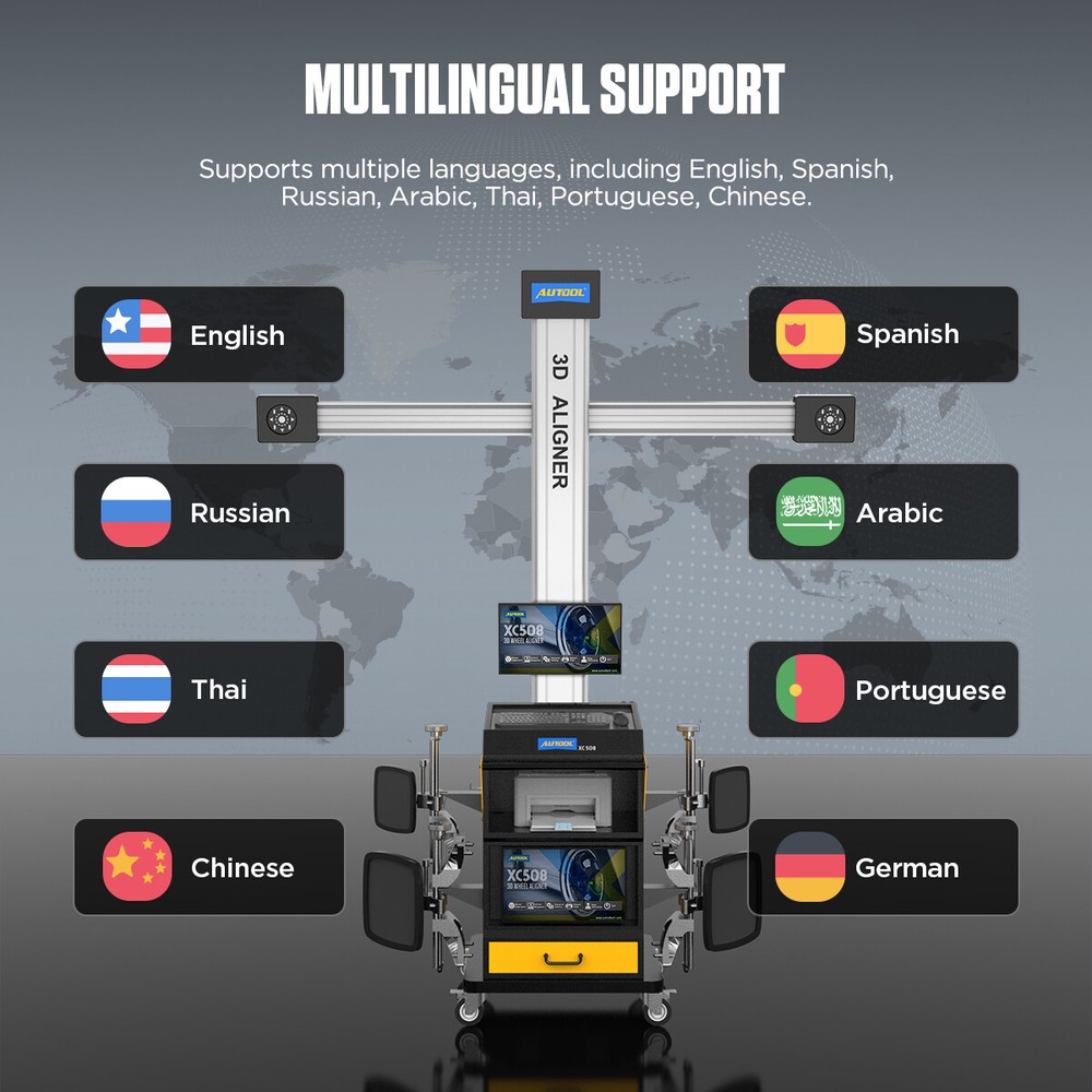 3D Wheel Alignment Machine Fully Automatic Car Tire Wheel Aligner System Tool