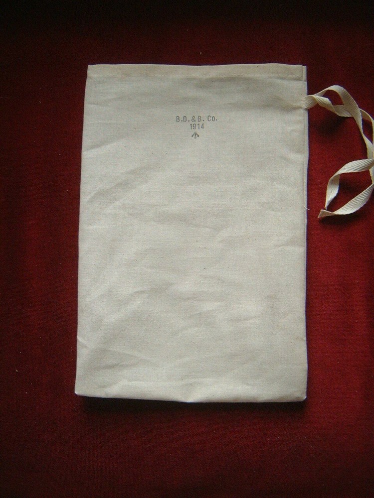British Army Dry Ration Bag Mess Tin Bag WW1 Dated 1914