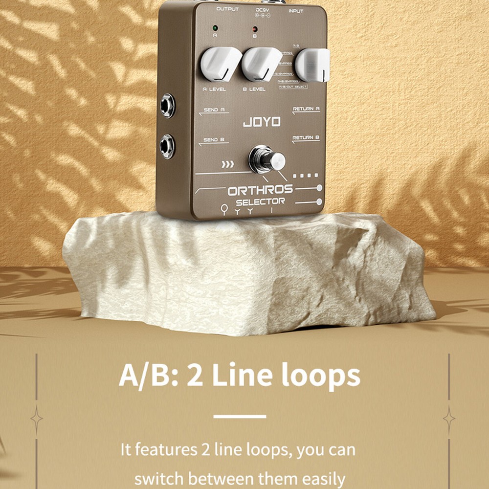 JOYO Loop Guitar Effect Pedal 6 Looping Modes 2 Line Loop JF-24 Selector Pedal