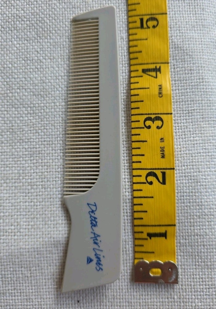 Vintage Delta Airlines Plastic Comb Gray Advertising