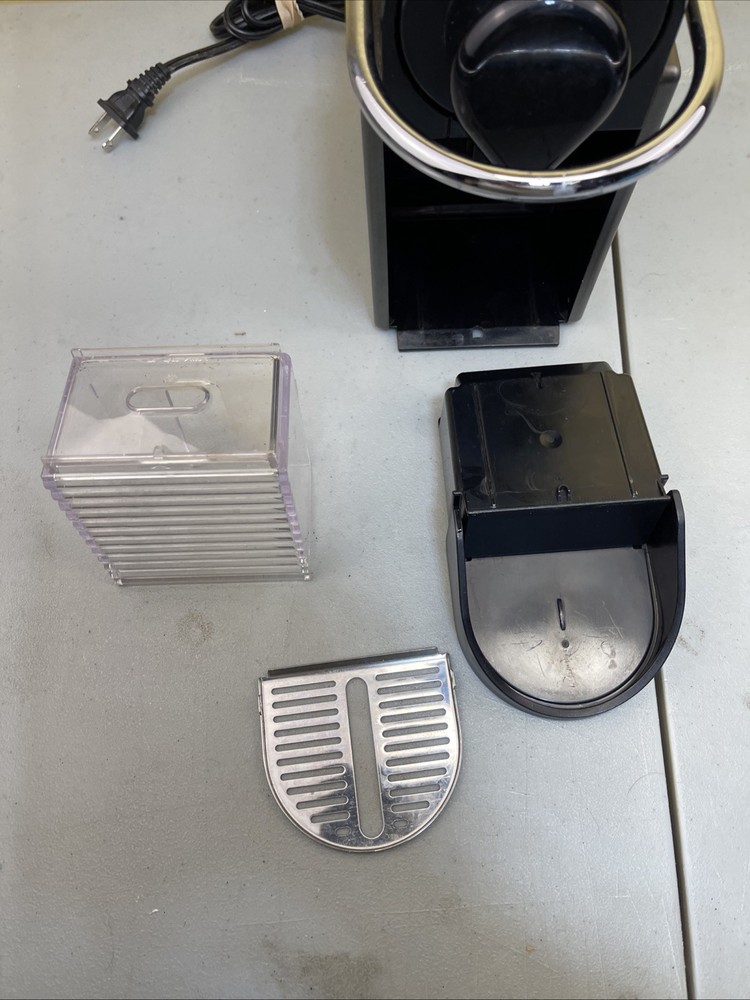 Nespresso Pixie C61 Espresso/Coffee Maker/Machine Black Cleaned/Tested