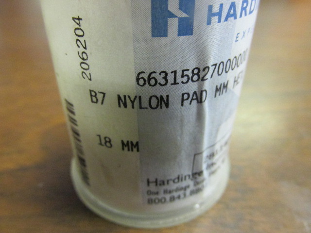 Hardinge B7 Nylon Pad mm Hex 18mm 66315827000000