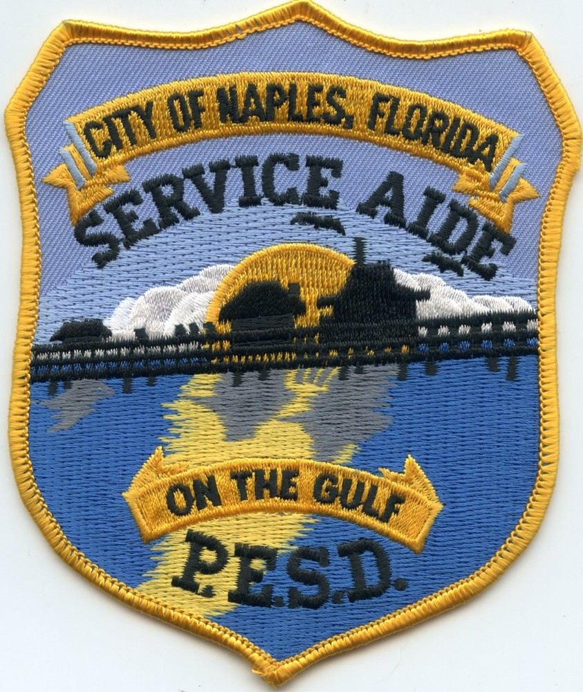 NAPLES FLORIDA FL Service Aide POLICE PATCH