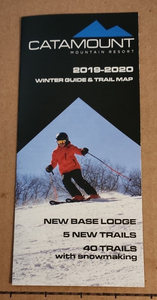 7- CATAMOUNT SKI AREA BROCHURES/TRAIL MAPS UNUSED MINT! SEE DESCRIPTIONS