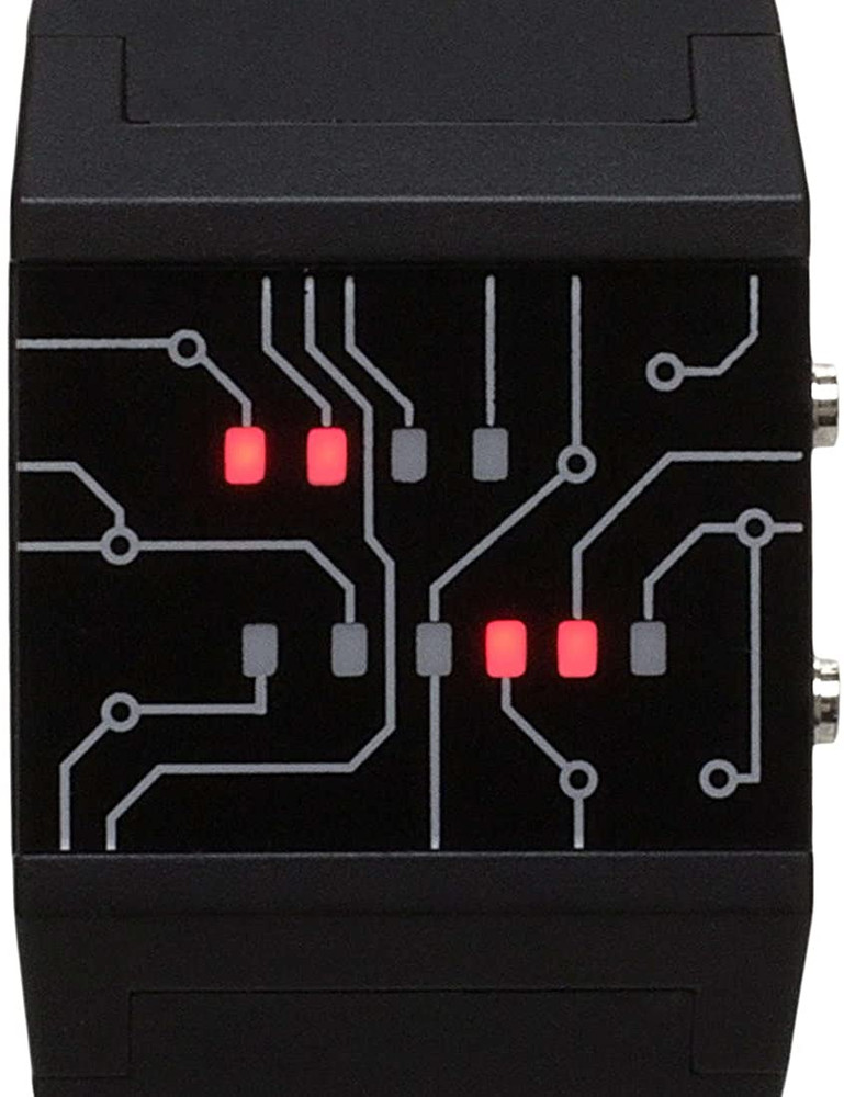 Getdigital Binary Wrist Watch for Professionals with LED Lights - A Black Dig...
