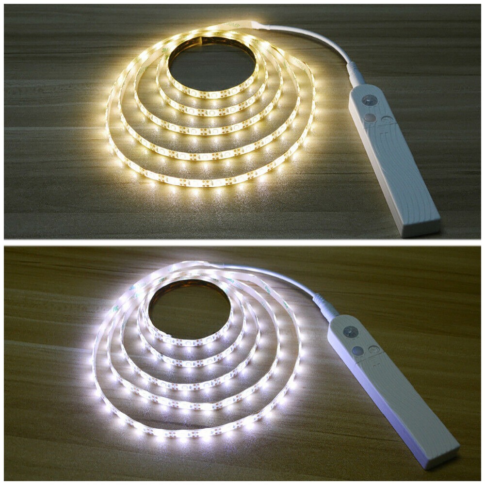 Wireless PIR Motion Sensor Controller 5V Battery Box For LED Light Strip Bedroom