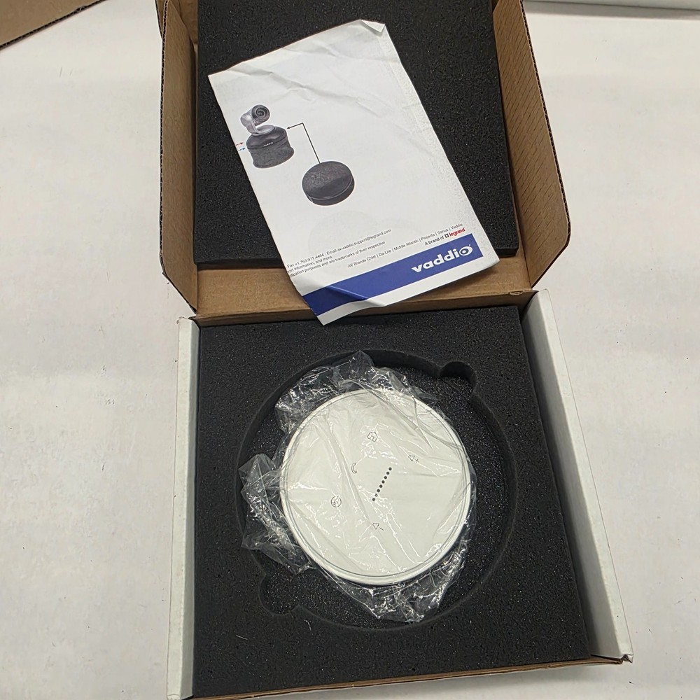 Vaddio TableMIC Microphone (White) 999-85000-000W - NO CABLE