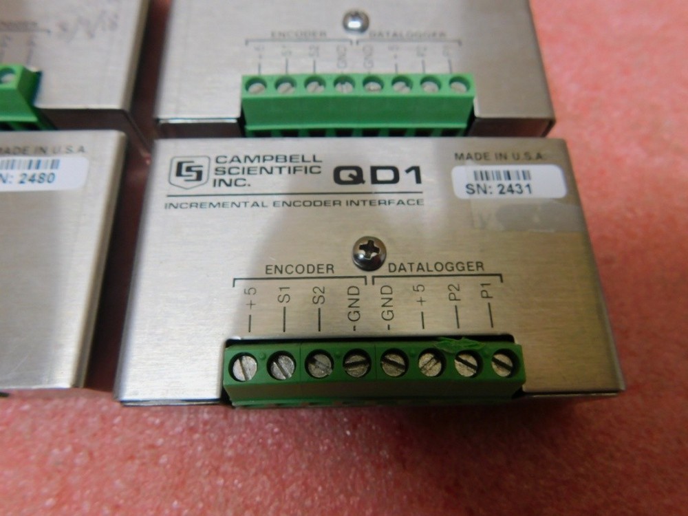 (4) CAMPBELL SCIENTIFIC QD1 Incremental Shaft Encoder Interface - Parts / Repair