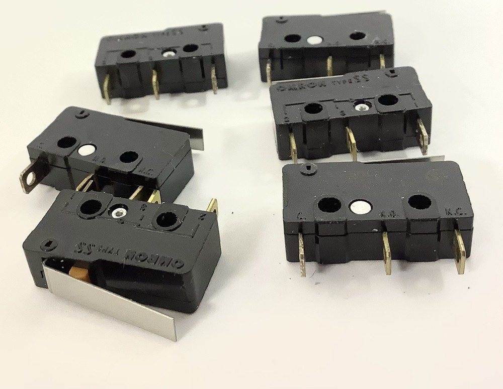 Omron Type SS 5 GL Limit Switch/ 3 Terminal Microswitch, 125VAC 250VAC , 2 each