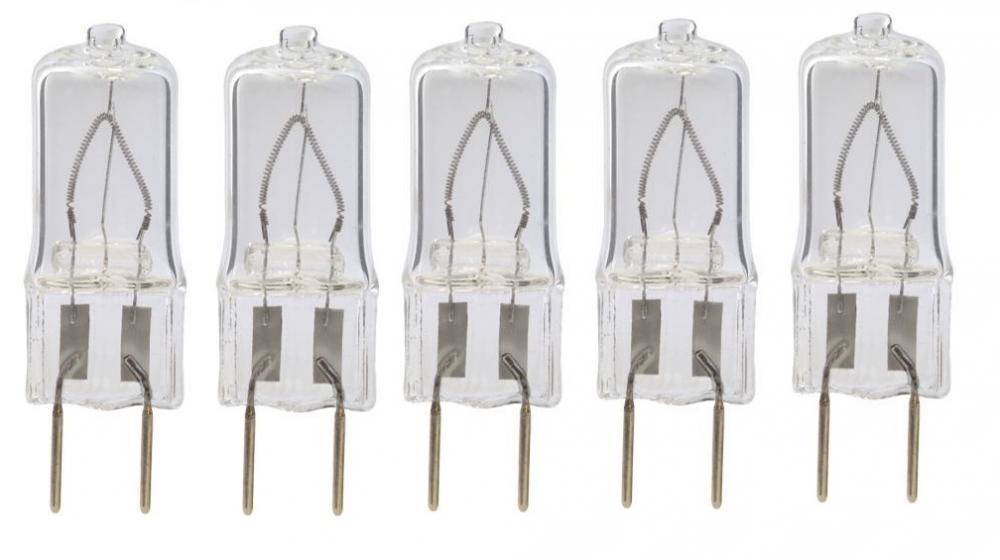 5 Bulbs 20 Watt Xenon T4 G8 20w 20 watt 120V Clear GY8.6 - by LSE LIGHTING