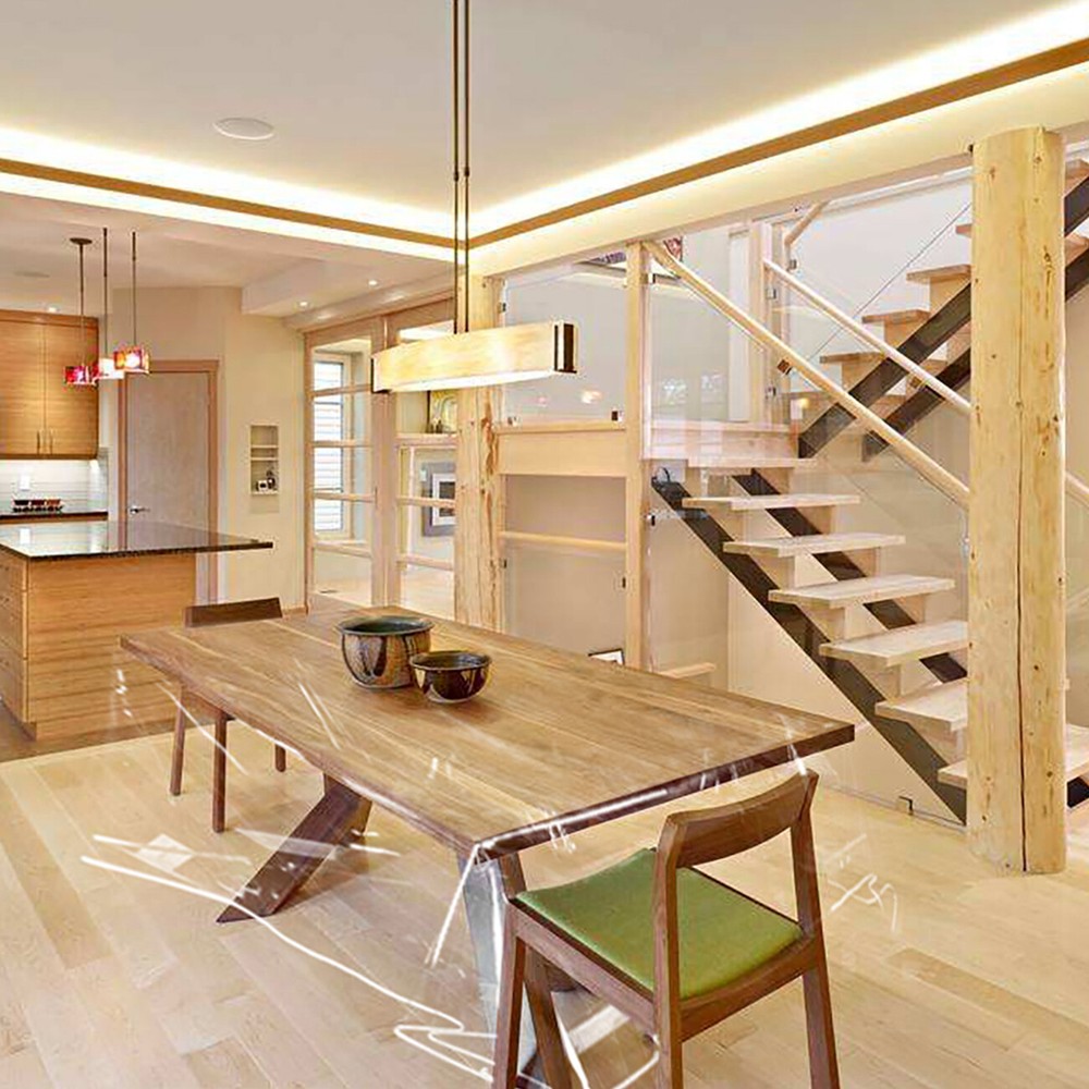 ROUND 70" - Crystal Clear Plastic Table Protector Tablecloth Vinyl Table Cover