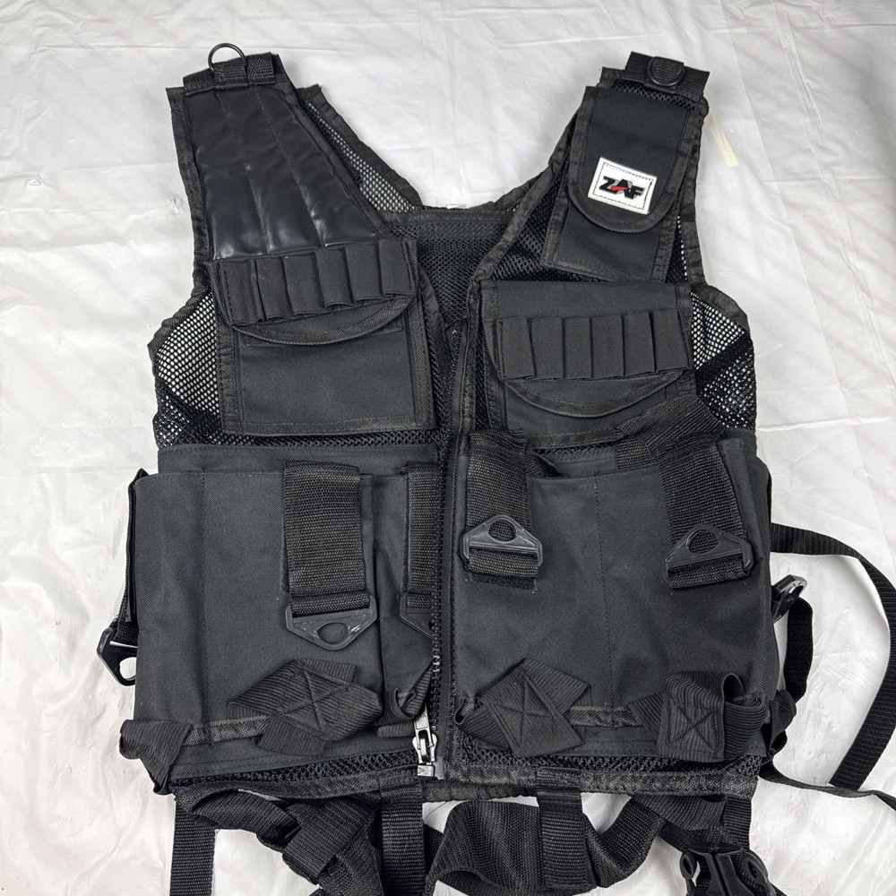 Multi Pocket Tool Vest Multiple Storage Pockets Work Gear Heavy-Duty Sz L