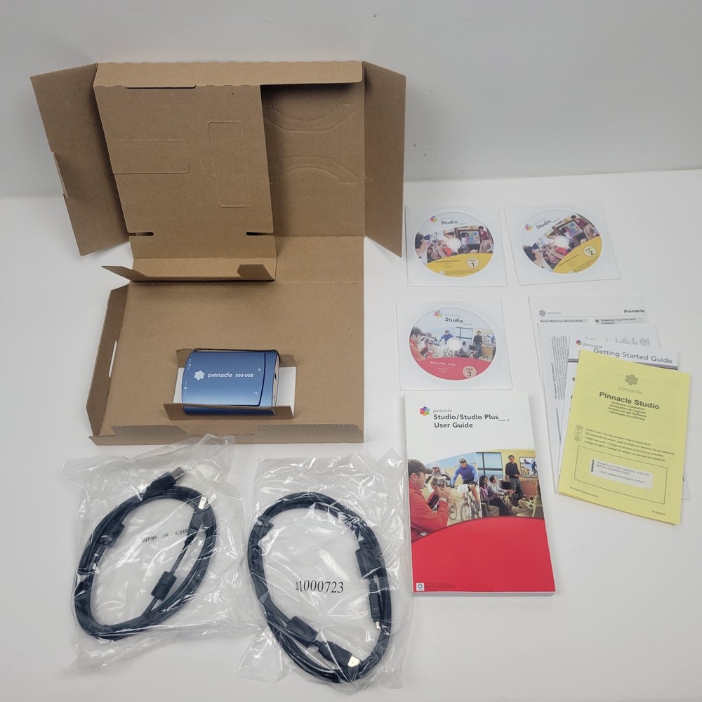 Pinnacle Studio 500 USB Computer PC Home Video Transfer Editing Version 10