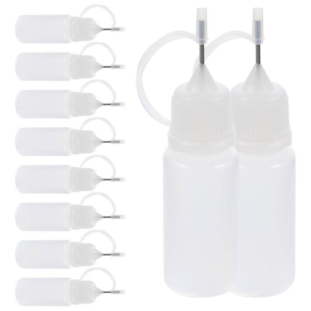 10 Pcs Squeeze Bottle Applicator Glue Precision Nozzle with Crafts