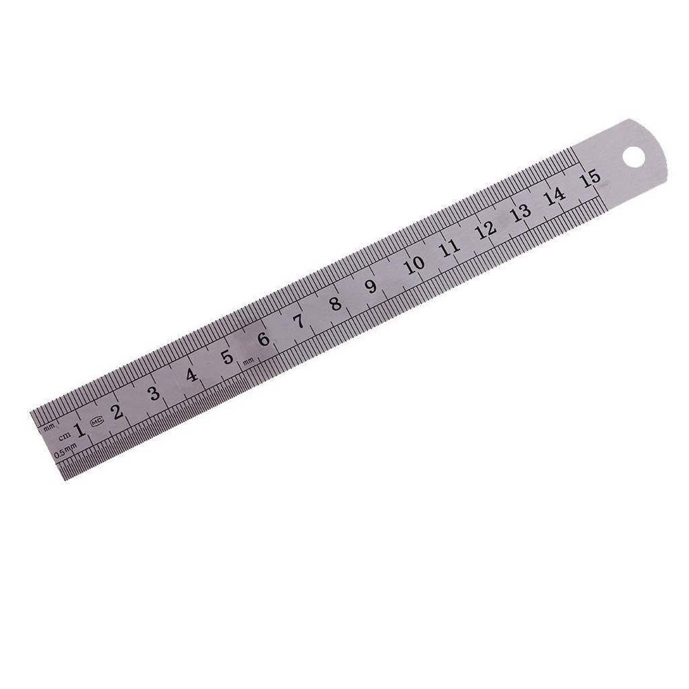 Stainless Steel Ruler with Conversion Table 15cm/ 20cm/ 30cm