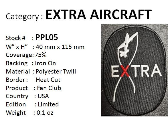 EXTRA AIRCRAFT PATCH -PPL05