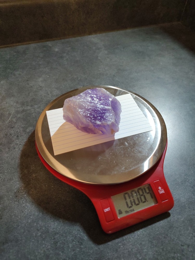 Amethyst raw crystal specimen 8.4oz