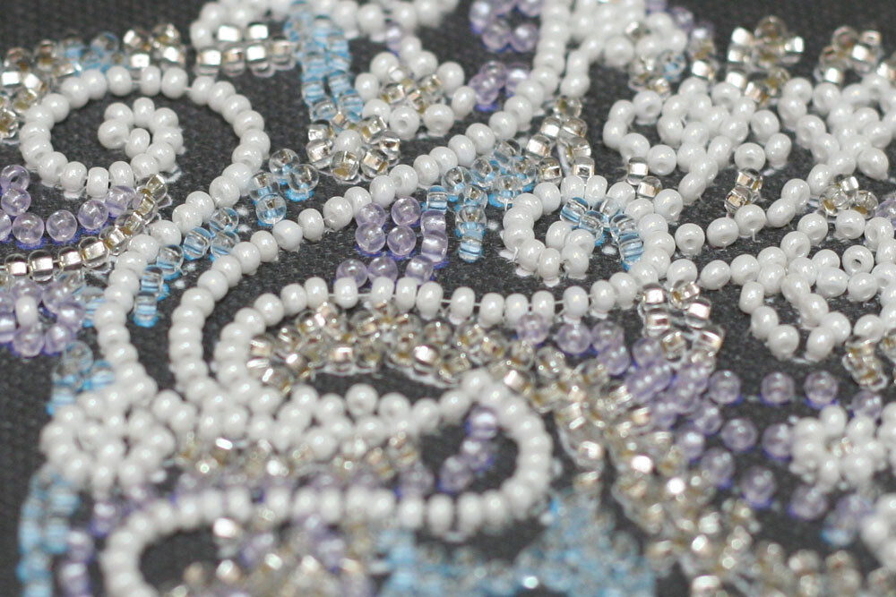 DIY Bead Embroidery Kit Lace Star Beaded stitching needlepoint beadwork