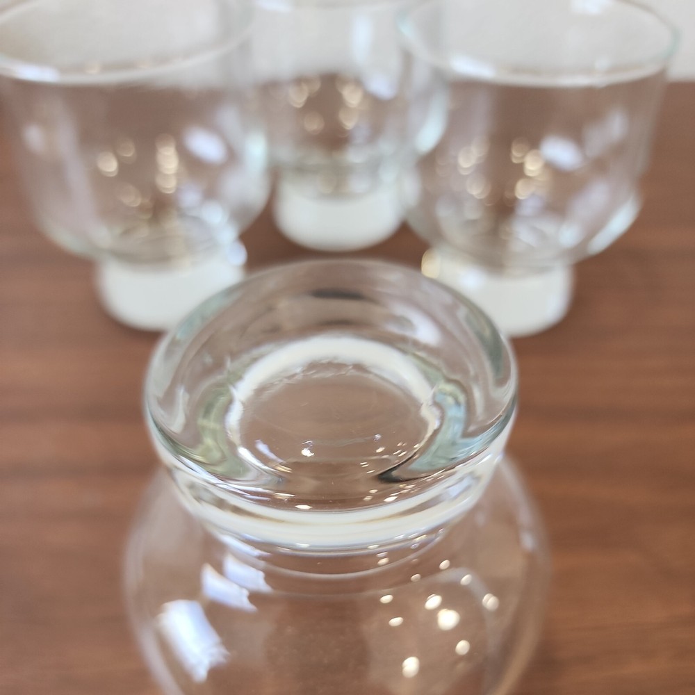 Aurora by Tuscany Crystal Solid Base drinkware Stackable Rocks Glasses MCM