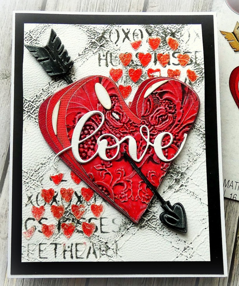Sizzix Thinlits Lovestruck Colorize 16pc set #665852 Retail $34.99 Tim Holtz