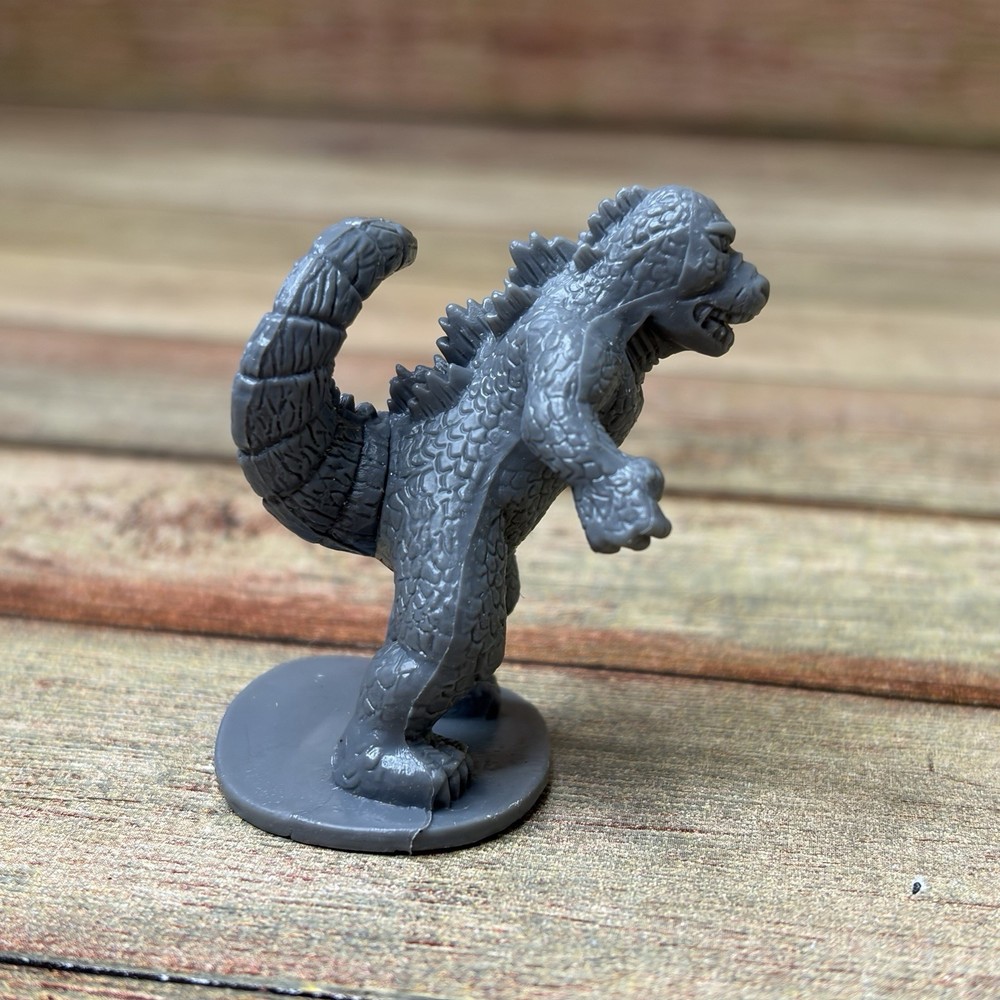Mini Godzilla & Mini Mothra Plastic 2” Figures D&D Gojira Dark Gray